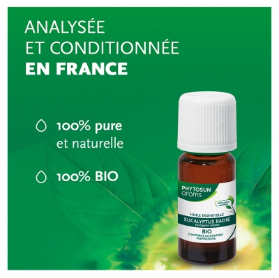 Phytosun Arôms Huile Essentielle Eucalyptus Radié (Eucalyptus radiata) Bio 10 ml