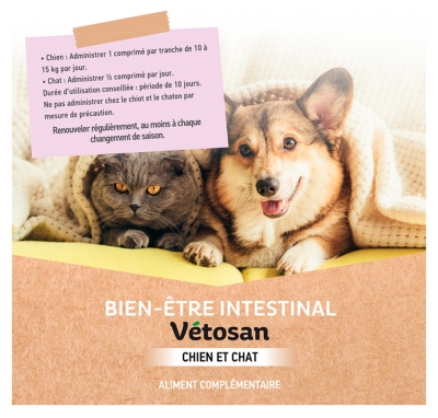 Clément Thékan Vétosan Bien-être Intestinal 60 Comprimés