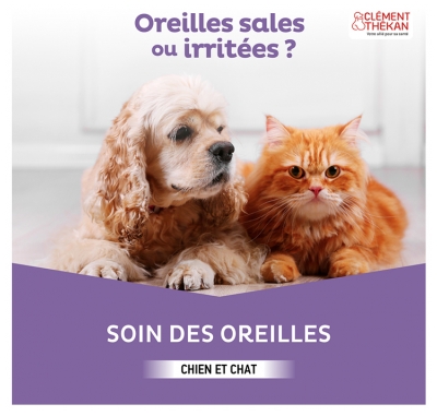 Clément Thékan Soin des Oreilles Chats et Chiens 100 ml