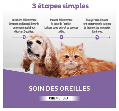 Clément Thékan Soin des Oreilles Chats et Chiens 100 ml