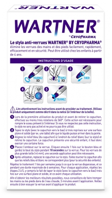 Wartner Cryopharma Élimination des Verrues des Mains et des Pieds