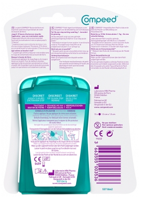 Compeed Patch Discret Traitant Bouton de Fièvre 15 Patchs