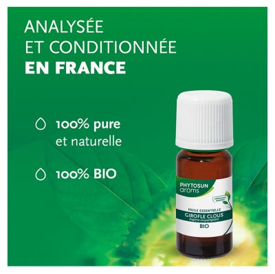 Phytosun Arôms Huile Essentielle Girofle Clous (Eugenia caryophyllata) Bio 10 ml