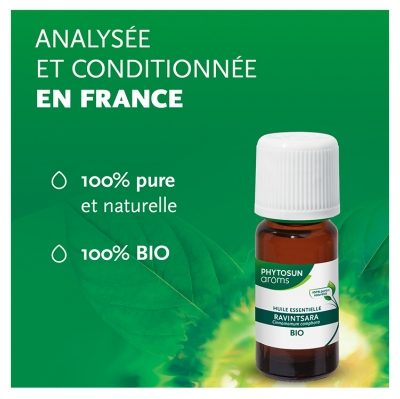 Phytosun Arôms Huile Essentielle Ravintsara (Cinnamomum camphora) Bio 5 ml