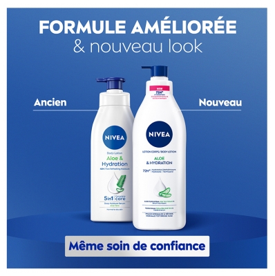 Nivea Lotion Corps Aloe & Hydratation 72H 400 ml