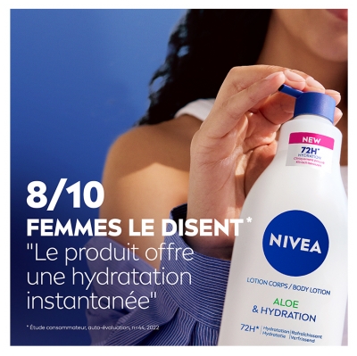 Nivea Lotion Corps Aloe & Hydratation 72H 400 ml
