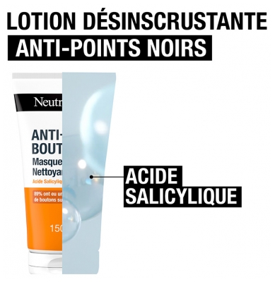 Neutrogena Anti-Boutons 2-en-1 Nettoyant et Masque 150 ml