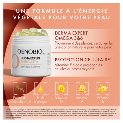 Oenobiol Derma Expert Oméga 3 et 6 30 Capsules