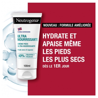 Neutrogena Crème Pieds Très Secs et Abîmés 100 ml
