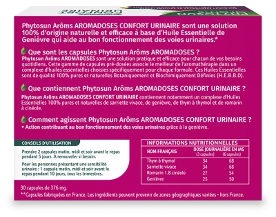 Phytosun Arôms Aromadoses Confort Urinaire 30 Capsules
