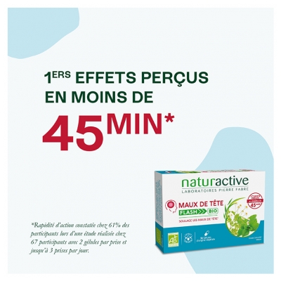 Naturactive Maux de Tête Flash Bio 14 Gélules