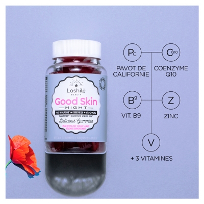 Lashilé Beauty Good Skin Night 60 Gummies