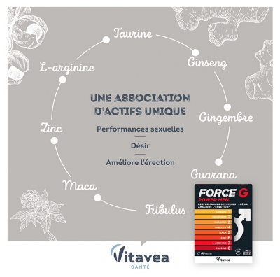 Vitavea Force G Power Men 60 Gélules
