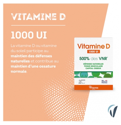 Vitavea Vitamine D 1000 UI 90 Comprimés