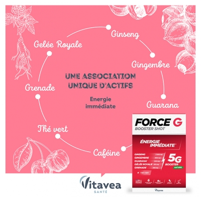 Vitavea Force G Booster Shot Énergie Immédiate 10 Ampoules