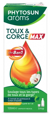Phytosun Arôms Toux et Gorge Max 120 ml