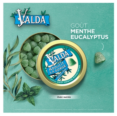 Valda Gommes Goût Menthe Eucalyptus 140 g