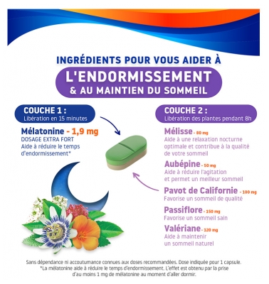 Valdispert Sommeil Intégral Lot de 2 x 30 Comprimés Bicouches Offre Spéciale