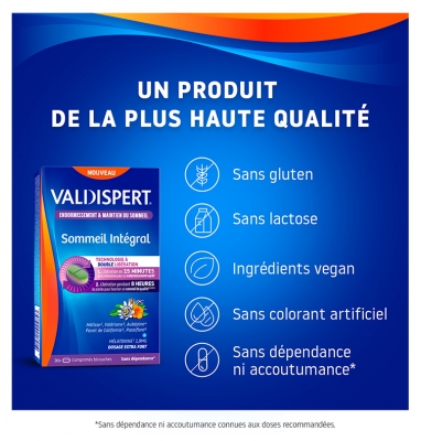 Valdispert Sommeil Intégral Lot de 2 x 30 Comprimés Bicouches Offre Spéciale