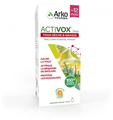 Arkopharma Activox Sirop Toux Sèche & Grasse 175 ml