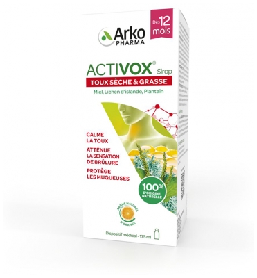 Arkopharma Activox Sirop Toux Sèche & Grasse 175 ml
