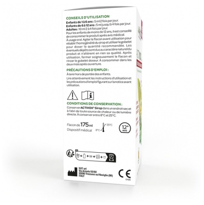 Arkopharma Activox Sirop Toux Sèche & Grasse 175 ml