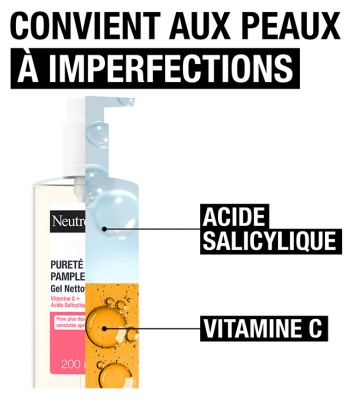 Neutrogena Gel Nettoyant Pureté Pamplemousse 150 ml