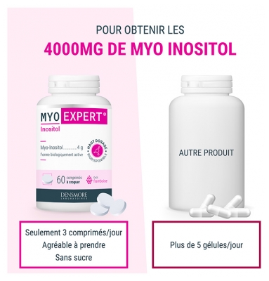 Densmore Myo Expert Inositol 60 Comprimés à Croquer