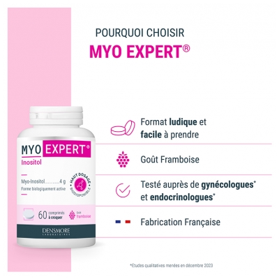 Densmore Myo Expert Inositol 60 Comprimés à Croquer