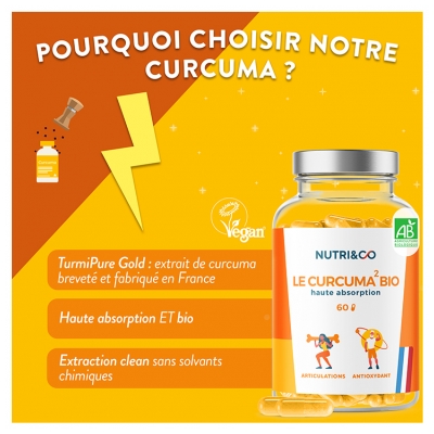 Nutri&Co Le Curcuma Bio 60 Gélules