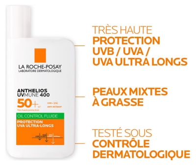 La Roche-Posay Anthelios UVmune 400 Fluide Oil Control SPF50+ 50 ml