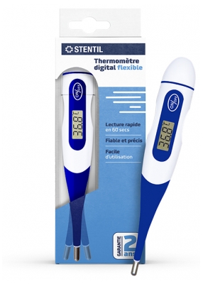 Stentil Termometro Digitale Flessibile Impermeabile - Colore: Blu