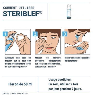 Densmore Steriblef Mousse pour Paupières 50 ml