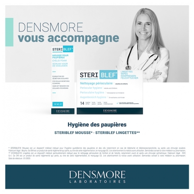 Densmore Steriblef Mousse pour Paupières 50 ml