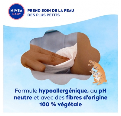 Nivea Baby Soft & Cream 57 Lingettes Nettoyantes