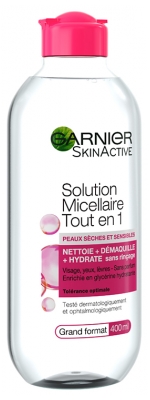 Garnier SkinActive Soluzione Micellare Tutto in uno per Pelli Secche e Sensibili 400 ml