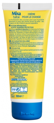 Mixa Bébé Crème pour le Change 100 ml