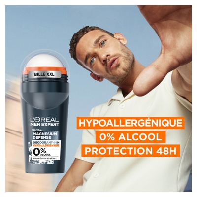 L'Oréal Paris Men Expert Magnesium Défense Déodorant 48H Bille XXL 50 ml