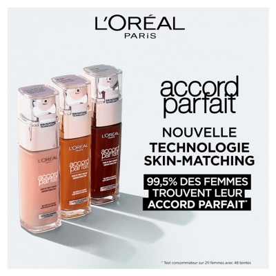 L'Oréal Paris Accord Parfait Fond de Teint 30 ml - Teinte : 9.R/9.C Foncé Froid