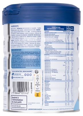 Physiolac 2 6 à 12 Mois 800 g