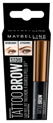 Maybelline New York Tattoo Brow Encre à Sourcils Peel Off 4,6 g - Teinte : Medium Brown / Châtain