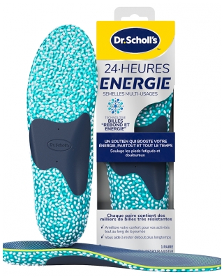 Scholl 24H Energy Multi-Wear Insoles 1 Para - Rozmiar: S: 35 do 40 Scholl 24H Energy Multi-Wear Insoles 1 Para - Rozmiar: S: 35 do 40