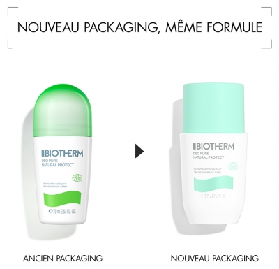 Biotherm Déo Pure Natural Protect Déodorant Soin 24H Bio Roll-On 75 ml