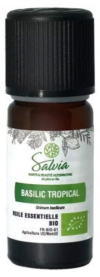 Salvia Nutrition Organic Tropical Basil Essential Oil 10 ml Salvia Nutrition Organic Tropical Basil Essential Oil 10 ml