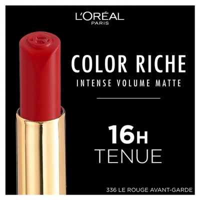 L'Oréal Paris Color Riche Intense Volume Mat Rouge à Lèvres 8 g - Teinte : 336 Le Rouge Avant-Garde