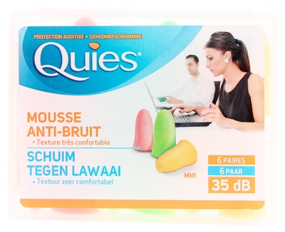 Quies Noise-Canceling Foam Ear Plug 6 Pairs Quies Noise-Canceling Foam Ear Plug 6 Pairs