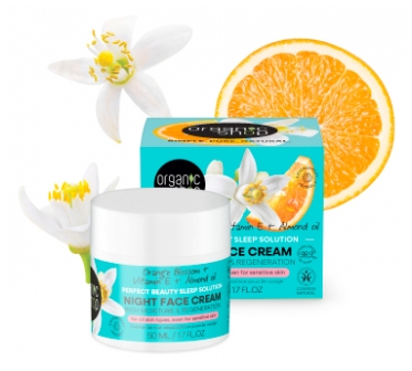 Organic Shop Naprawczy Krem na noc z Kwiatem Pomarańczy 50 ml