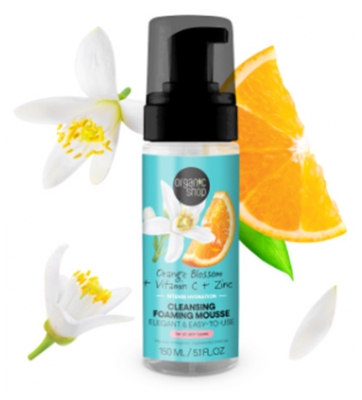 Organic Shop Pianka Oczyszczająca z Kwiatem Pomarańczy 160 ml