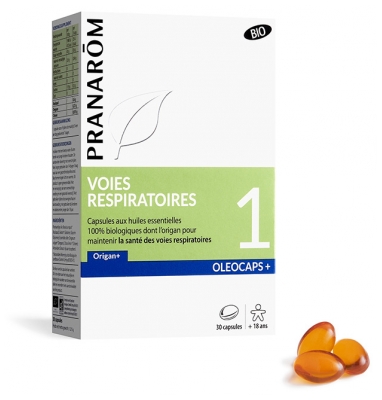 Pranarôm Oléocaps + 1 Voies Respiratoires Bio 30 Capsule
