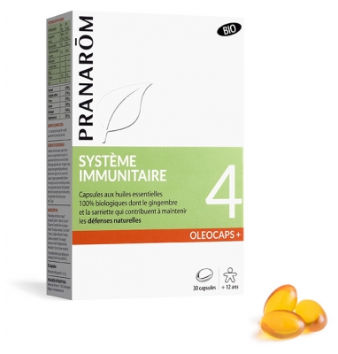 Pranarôm Oléocaps + 4 Système Immunitaire Bio 30 Capsule